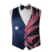 Lone Star Patriotic Vest and Bow Tie Set